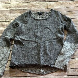 The Limited Charcoal Women's Scoop Neck Sweater